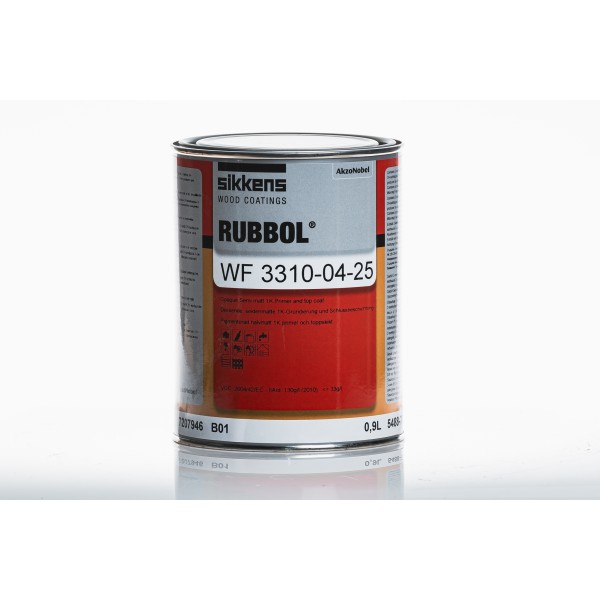 Sikkens Rubbol WF 3310 Brush Applied  Semi-Matt and  Semi-Gloss Opaque Finish