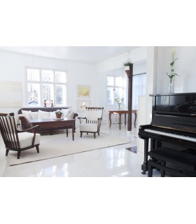 An extremely white and well-hiding acrylate paint for interior use