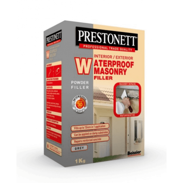 Waterproof Masonry Filler is permeable to water vapour