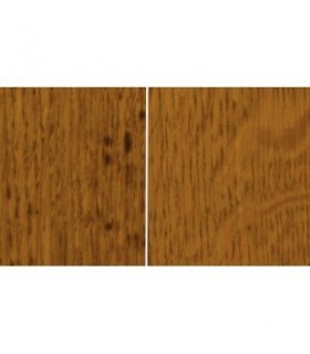Comparison - Normal Semi-transparent finish (left) and Cetol WM680 Stain blocker (right)