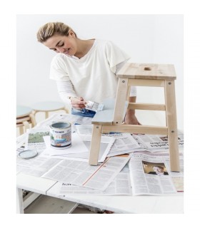 A waterborne waterborne adhesion primer for indoor wood and galvanised metal surfaces and outdoor wood surfaces