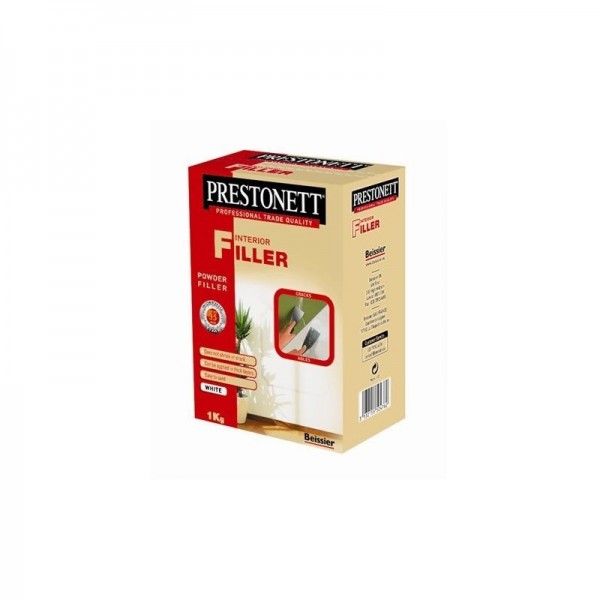 Prestonett Interior filler.  A high performance polymer modified filler to solve interior filling and moulding problems