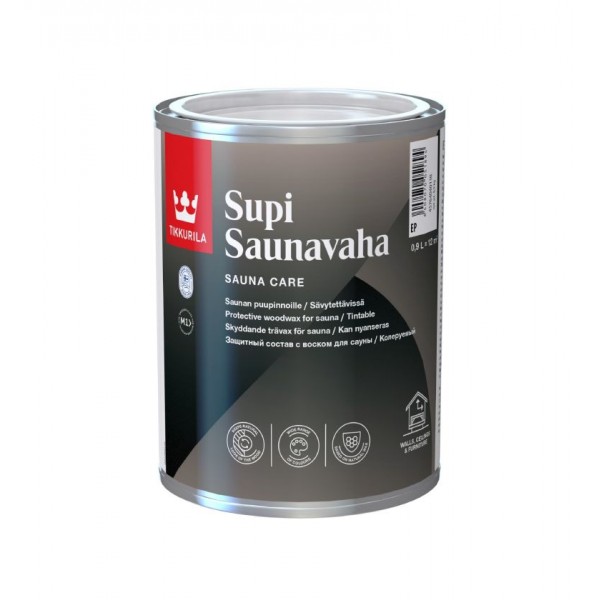 Supi Sauna Wax is a water based protective wax for use in sauna and steam rooms.